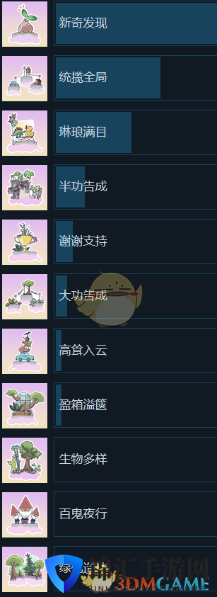 《云端花园》全成就一览