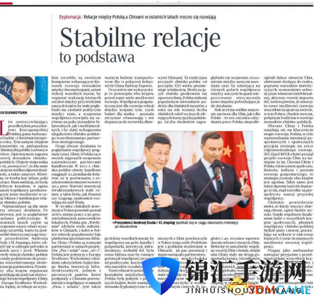 中国驻波兰大使提到《巫师》深受国内玩家喜欢