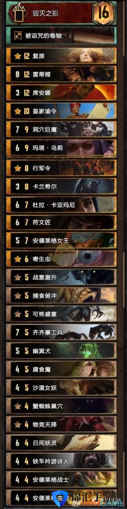 《巫师之昆特牌》娱乐向【宇宙挖宝怪兽】卡组分享