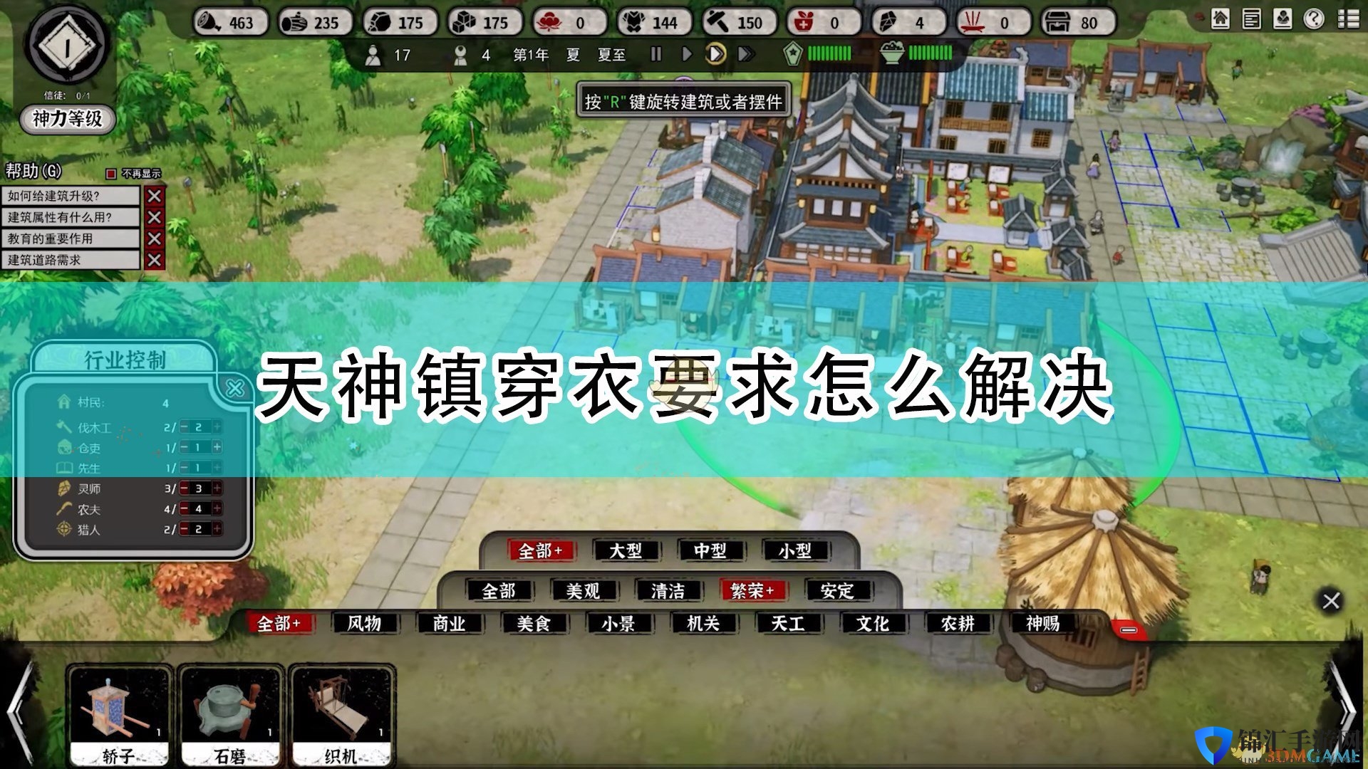 《天神镇》穿衣要求解决方法介绍
