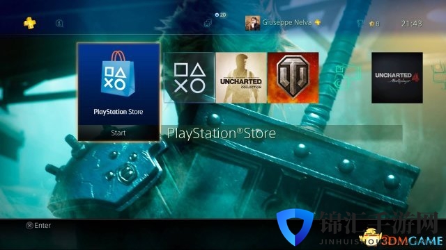 《最终幻想7》移植版附赠最终幻想7重制版PS4主题
